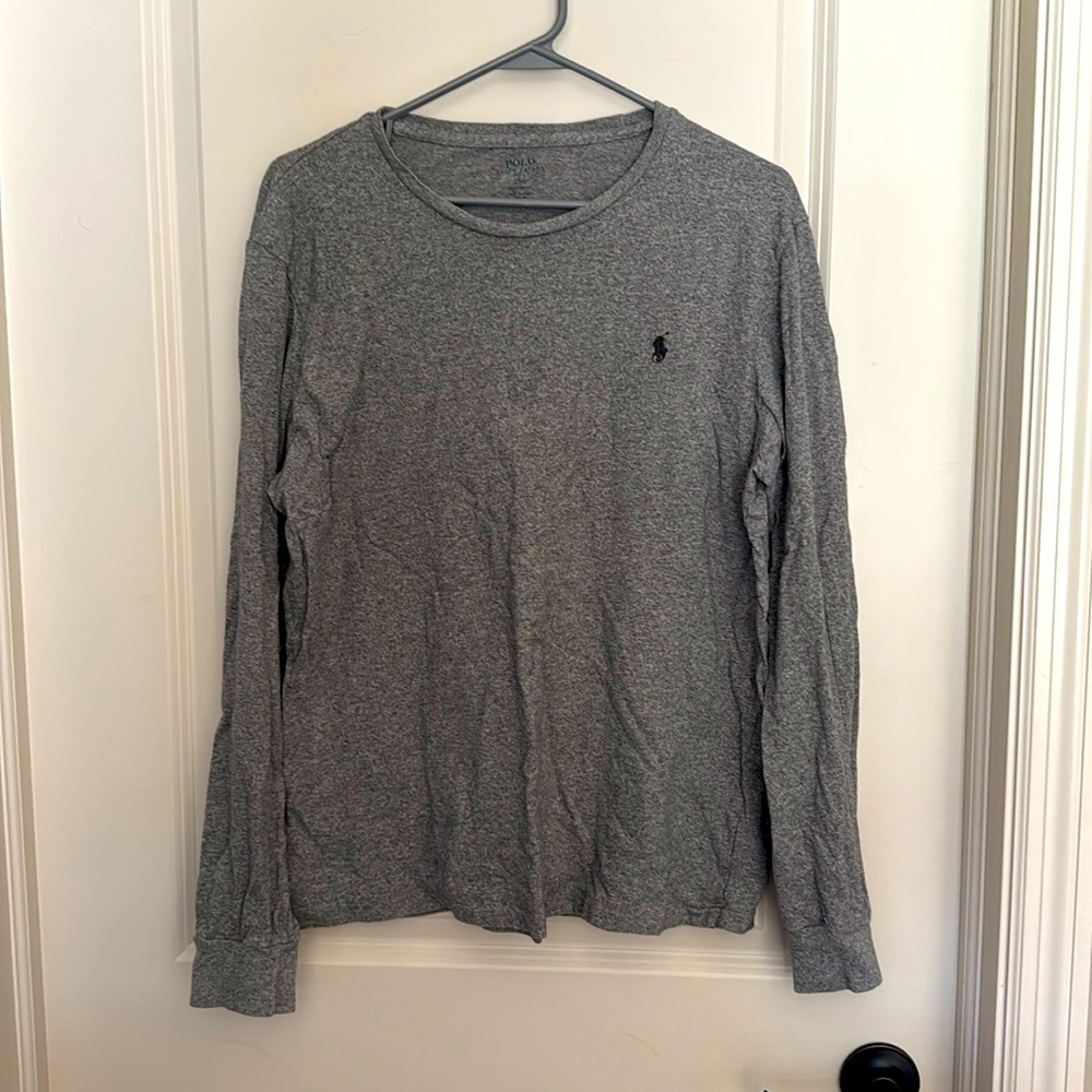 Men’s long sleeve polo cotton T-shirt